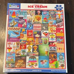 White Mountain Ice 1000 Piece Puzzle, I Scream For Ice Cream